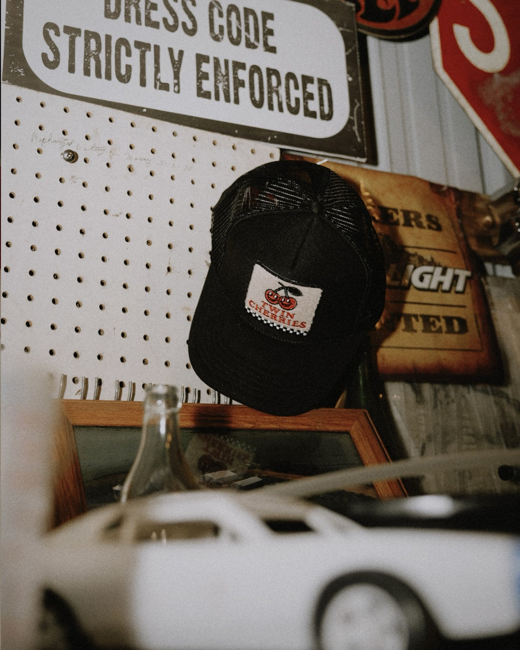 Twin Cherries Trucker