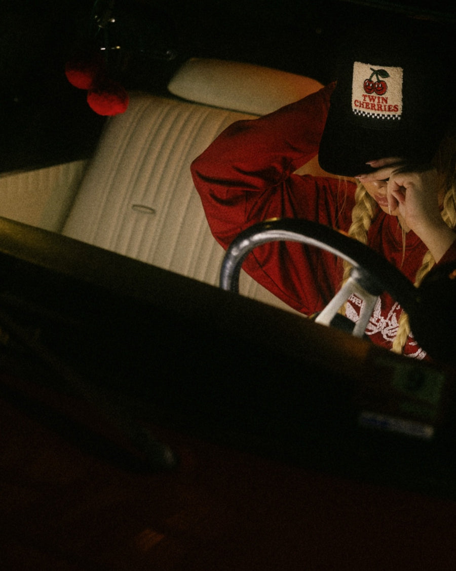 Twin Cherries Trucker