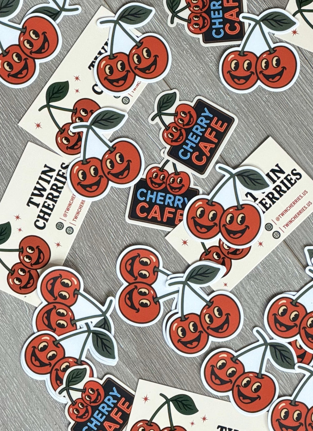1-800 Twin Cherries Trucker