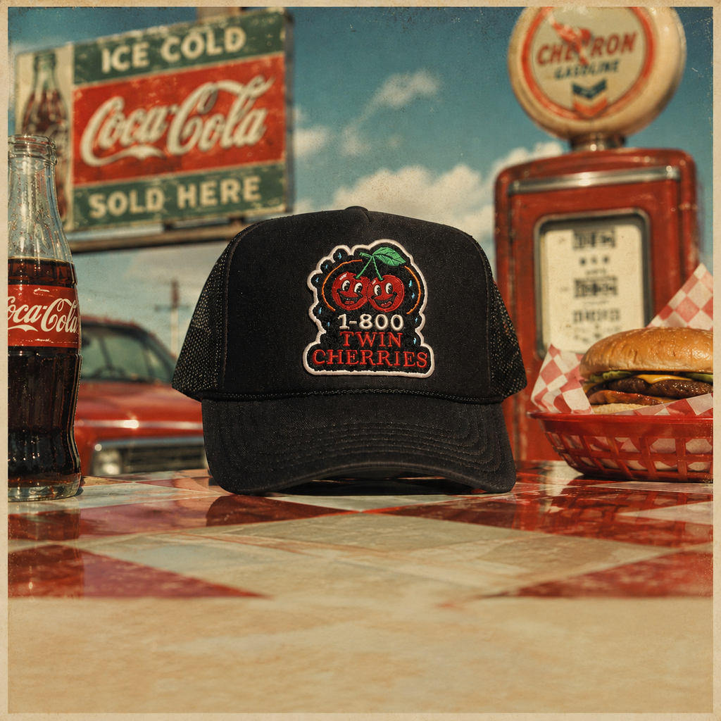 1-800 Twin Cherries Trucker